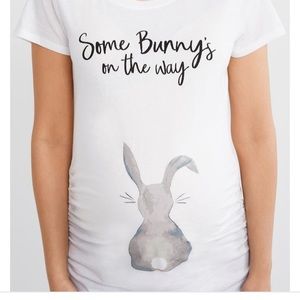 Motherhood Maternity Some Bunny Graphic Tee 3X